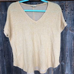 Sweater material blouse